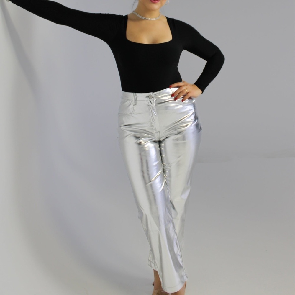 Metallic pants